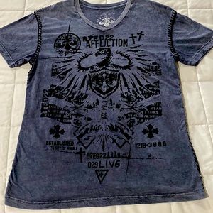 AFFLICTION T SHIRT - Gently used (worn once). No stains- no holes.